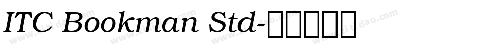 ITC Bookman Std字体转换